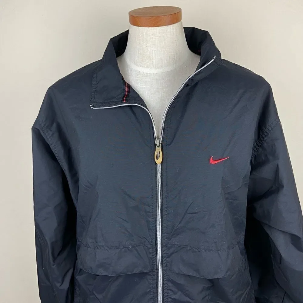 Nike Vintage 90’s Windbreaker Jacket - Black/Red